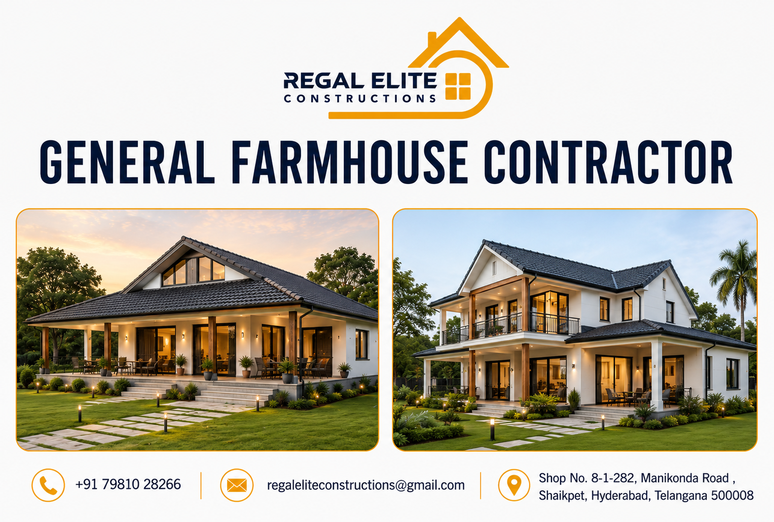 General farmhouse contractor building a modern luxury farmhouse with premium construction services