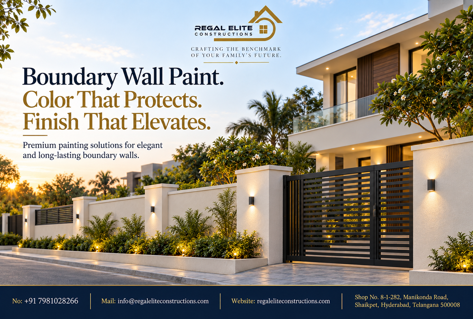 Boundary Wall Paint for hot and rainy weather protection
